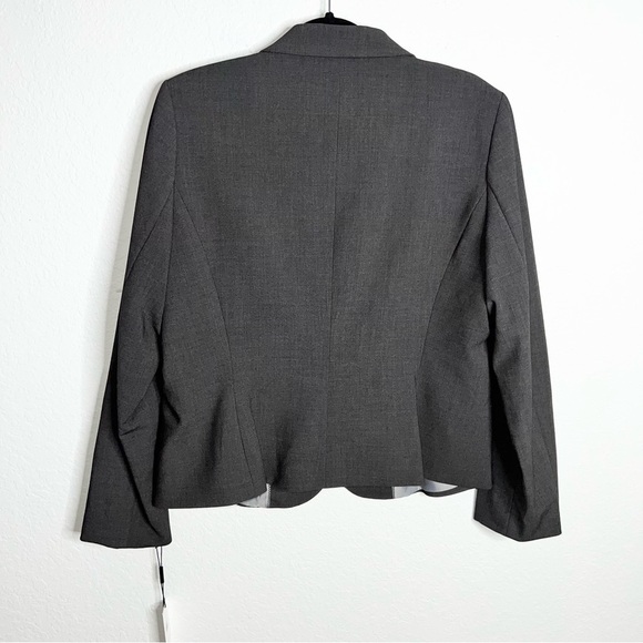 Calvin Klein Blazer Womens Size 14 Gray Jacket Coat Double Button Career P - Picture 6 of 8